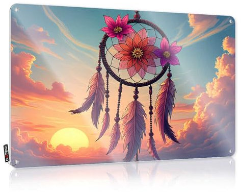 Funny Beer Sign Bohemian Sunset With Dreamcatcher Tin Sign Tin Signs For Garage(30X40CM)