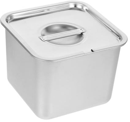 ABOOFAN Récipient Acier Inoxydable Pour Glace Boîte De Congélation Avec Couvercle Hermétique Pour Conservation Des Aliments Glaces Maison