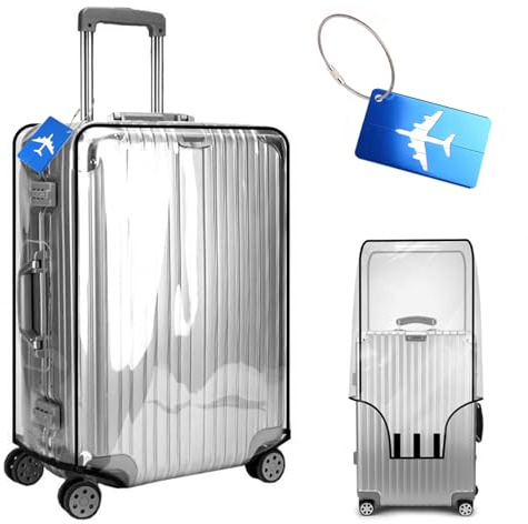 Transparent resväska skydd PVC, 60 cm resväska fodral skyddsskal Custodia Protettiva i PVC per valigia, Custodie Protettive per valigie Impermeabile, Coperture per Valigie Trasparenti