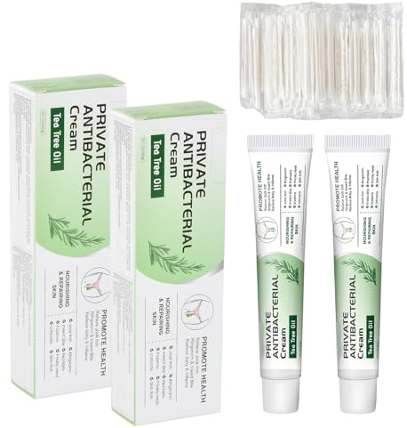 2 St Intimbereich Creme Damen mit 100 Wattestäbchen, Pflegebalsam Intimbereich, Creme Intimpflege Damen, Intim Pflegecreme Damen, Anti Juckreiz Creme Frauen, Salbe Gegen Juckreiz im Intimbereich (A)