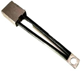 Lot de 8 balais de charbon moteur de 9 mm d'épaisseur for chariots élévateurs, transpalettes et gerbeurs J230(9X20X25MM 8PCS)