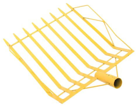 POPETPOP Pelle à Maïs Agricole Multifonction Jaune Épais pour Ferme Et Jardinage, Bêche en Métal Pratique, Outil Portatif Léger pour Repiquage Et Ameublissement du Sol