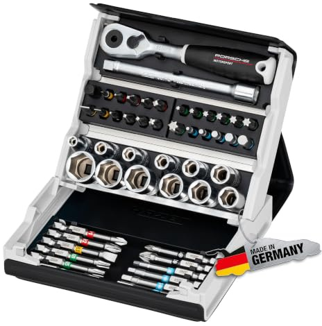 Hazet SmartCase Steckschlüssel-Satz 2200SC-2-PD, Länge 130 mm, Höhe 50 mm | 1/4 Zoll (6,3 mm) Sechskant massiv, 1/4 Zoll (6,3 mm) Vierkant hohl, Länge 130 mm, Breite 118 mm, Höhe 50 mm, 900 g