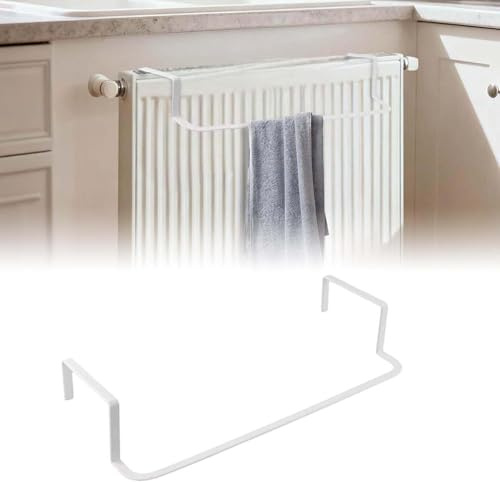 Towel Rail For Radiator with Modern Design, Perfect for Drying and Heating Towels Seamlessly (White)