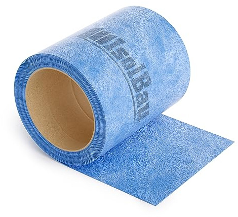 Isolbau Dichtband P3 Blau - 10 m Abdichtband Wasserdichtes Dichtungsband für Sanitär, Dusche, Bad und Fliesen, Balkon und Terrasse, Abdichtung für Innen- & Außenbereich - 120 mm