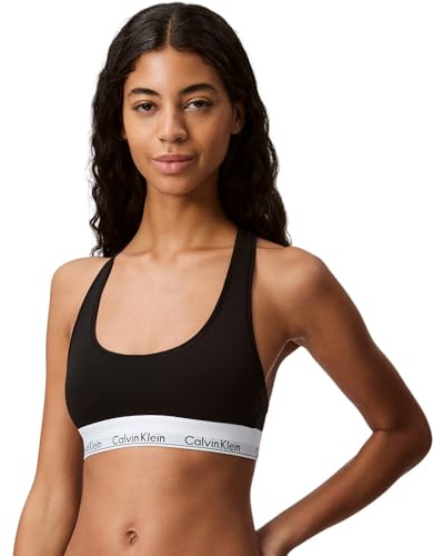 Calvin Klein dam bralette Unlined Bralette 0000f3785e, Svart (svart 001), XL