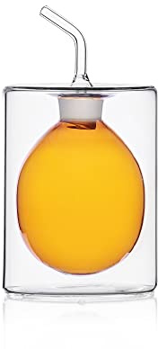 Ichendorf Milano Doppelwandige Bernstein-Ölflasche 150 ml Kollektion Cylindro doppelwandig, 9370072, Clear/Bernstein