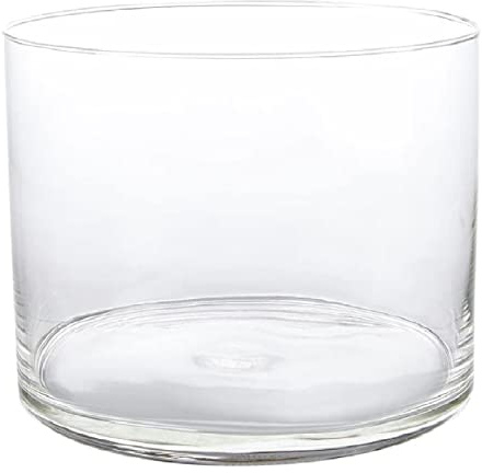 EURO ITALIA - Vaso in vetro cilindrico trasparente DI. 25 H. 20