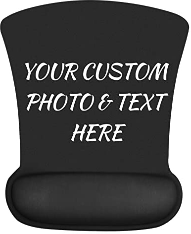 Naispanda Tapis de Souris de Jeu Photo personnalisé avec Support de Repose-Poignet, Tapis de Souris animés personnalisée, Base en Caoutchouc antidérapante, Tapis de Souris Ergonomique