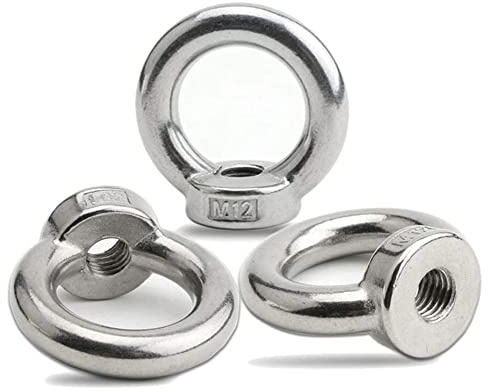 10 Stück M4 Ring-Augenmuttern, Innengewinde, 304 Edelstahl-Ringschrauben (M6)