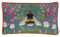 Wylder Nature House Of Bloom Zinnia Bee Cushion Cover – Floral Botanical Bumblebee Design (Grey – 30 x 50cm)