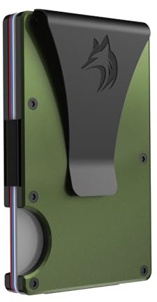 TRAVELINGO Slim RFID Blocking Wallet For Men - Light Weight, Durable & Compact- Minimalist Wallet With Money Clip (Green)