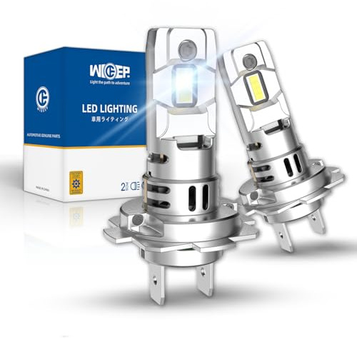 H7 LED Headlight Bulb, 35W 6500K Brighter 1:1 Halogen Replacement, 2-Pack