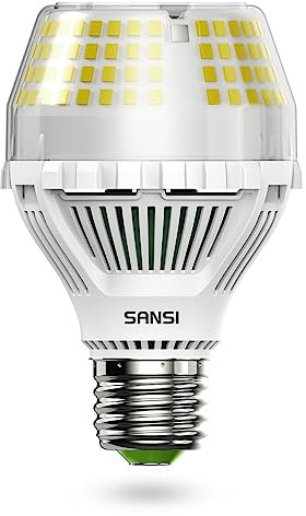 SANSI Bombilla LED E27 25W Luz Fría 5000K, Equivalente a Bombilla Halógena 250W, Ángulo 270°, 4000 Lúmenes, No Regulable, Bajo Consumo para Iluminación Doméstica y Comercial - 1 Unidade
