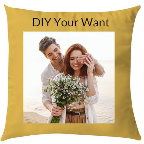 Personalised Cushions with Photo Custom Pillow Personalised Pillow Case Customised Pillow with Name Photo Cushion