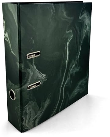 Netuno Design 1x Ringordner DIN A4 70 mm breit mit 2 Ringen Marmor-Design für Schule Büro Zuhause Dokumente Schulhefte Zeichnungen Schulordner a4 Ordner Karton Kunststoff Büroordner Akten-Ordner