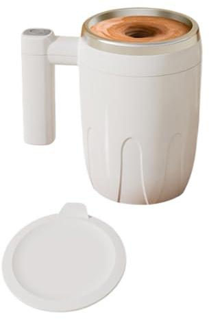 Buhygn Tazza auto-mescolante, misurazione della temperatura, tazza di miscelazione automatica, tazza da caffè con modalità auto-mescolante, facile da usare, mescolato in modo efficiente, 13 x 9 cm,