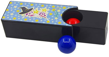 Zaubertrick Wechselbox, Kinder-Magiebox Veränderbar, Wechselbox Für Zauberer-Requisiten, Interaktiv Close-up Gimmick Mentalism Ball Changing Magic Trick, Rot In Blau Verwandeln, Magic Prop Tool