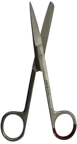 MHP Einmalschere chirurgisch, spitz/stumpf, gerade, 14,5 cm, steril (25)