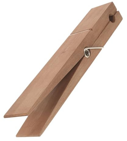 WEKADRIN Porte-Serviette Les Serviettes Plage Grand géant Agrafe épingles à Linge en Bois Épingles de vêtements Pinces à Linge de Voyage décorations de la buanderie Pince à Linge Brun