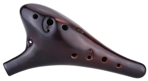 Okarinas Ocarina Dolomite Ceramic12-Loch-Anpassung Ac Handgeschnitzte Ocarina Exquisites Instrument Flöte Ocarina for Kinder Anfänger Geschenk