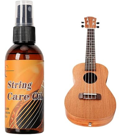 Gitarren Pflegeöl,80 ML Gitarrensaitenöl,Pflegeöl für Gitarrensaiten,Gitarren-Griffbrettöl,Gitarren-Griffbrett-Reiniger,Gitarren-Reinigungszubehör Für Reinigt,Poliert