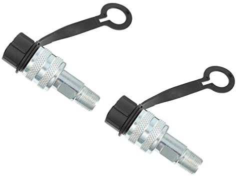 BATHVEVE 2pezzi Adattatore Olio Rapido Femmina Raccordo per Tubo Idraulico Facile Installazione e Superficie Liscia Resistente e Sicuro per Uso Industriale