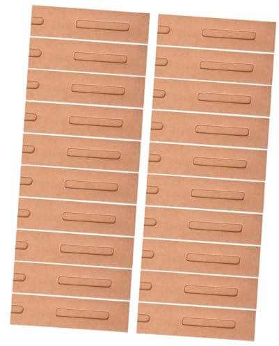 MOTHNUR Kraftpapier Stifteetui Faltbar mit Sichtfenster Stifthülle Papier Federmäppchen für Büro Schule Geschenkbeutel