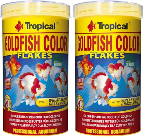 Tropical Goldfish Color 500ml / 100g - Alimento potenciador del Color para Peces Dorados (Paquete de 2)