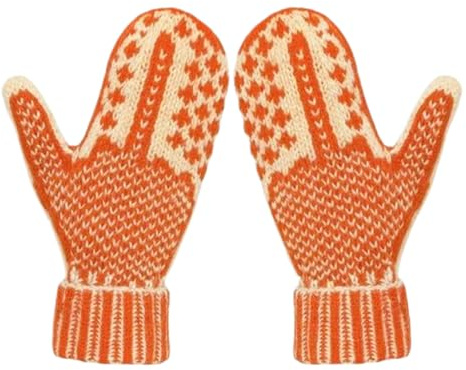 Stygga Listvantar | Roliga Stickade Vantar Med Långfinger | Unisex Naughty List Vinterhandskar | Varm Dubbellagerstickad Design, Vinterjulupptågpresent