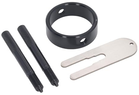 Kit Strumenti Compressore Molla Forcella Motocicletta, 4 Pezzi Set Utensili Manutenzione in Alluminio, Strumento Compressione Alta Precisione con Accessori per la Maggior Parte del