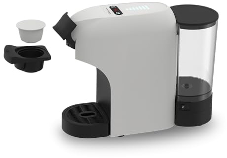 SOGO Cafetera Multi Cápsula 4 en 1 – Cafetera Espresso 1450 W, Compatible con Cápsulas y Café Molido, Presión 19 Bar, Depósito 0,6 L, Diseño Compacto con Indicadores LED