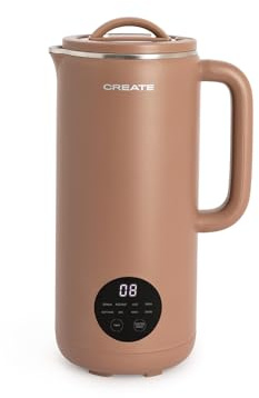 CREATE/VEGAN MILK MAKER/Máquina multifunción para leches vegetales moca/Programable hasta 12h, 6 programas automáticos, 800ml, 2 en 1, sin grumos, 600W