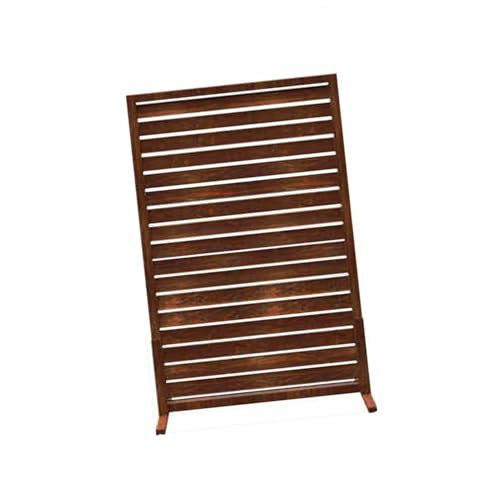 Cercado listones madera Patio, recinto equipo piscina bote basura, separación pared temporal decorativa, for patio trasero jardín(60x90cm)