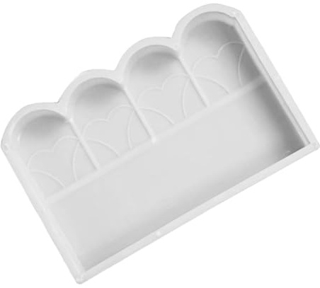 AMUSLESUR Stampo per Recinzione in Plastica per Realizzare Steccati in Cemento, Design Funzionale per Cortili e Aree Verdi