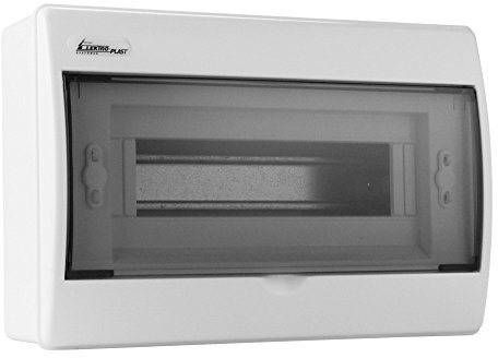 Verteilerkasten Rn 12 (N+PE) AP 12 Module Aufputz Sicherungskasten Rn12 7.3 IP40 0578, Weiß