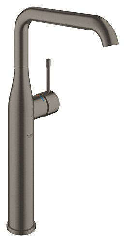 GROHE Essence Rubinetto Miscelatore Monocomando per Lavabo a Bacinella, Grigio Antracite, XL 32901A01