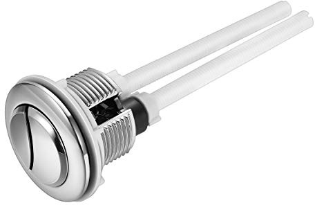 BESTOMZ 38mm Inodoro Doble Cabeza de Descarga Redonda botón de galvanoplastia la válvula del Tanque Agua