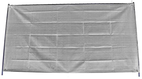 dm-folien GmbH 1 red para valla de construcción de 1,80 x 3,45 m, color blanco.