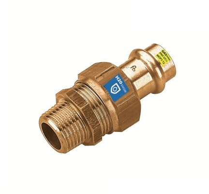 Sanpro Pressfitting Übergangsverschraubung Außengewinde, Größe V 18-3/4' (Kupfer Gas Wasser Trinkwasser Heizung Sanitär Fittings Fitting Kupferleitung)