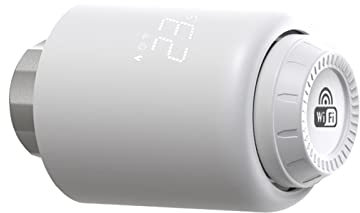 Qiumi Vannes de radiateur thermostatiques intelligentes WiFi - Contrôleur direct programmable avec commande vocale Googlehome