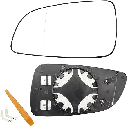 Spiegelglas Ersatz für Opel Astra H 2004-2008 Beheizbar Fahrerseite | Ersatzspiegelglas Außenspiegel Asphärisch Außenspiegel Verstellbar Geeignet Rückspiegelglas ABS-Seitenspiegelglas - Links