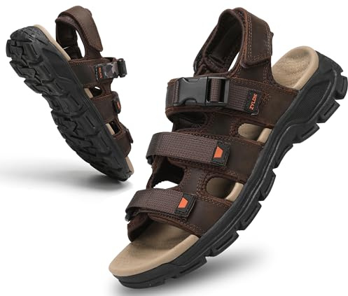ZYLDK Sandales Hommes Marche Randonnée Été Ouvert Chaussures Sport Plage