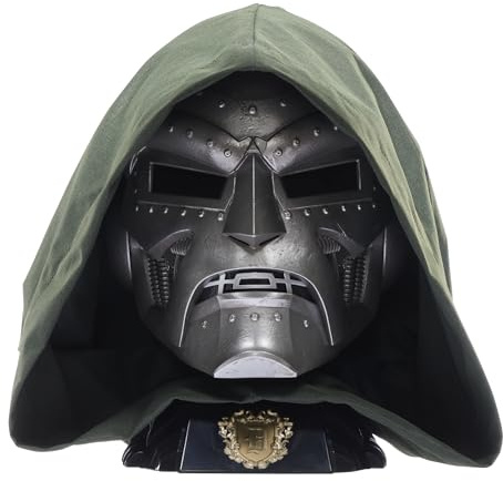 Marvel Legends Series, Casque de Cosplay Premium de Doctor Doom, Argent