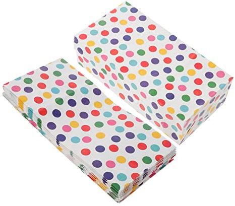 PLAFOPE 20stücke Geburtstagsgeschenktaschen Partybonbontüten Für Leckereien Aus Papier Kleine Goodie Bags Für Kindergeburtstage
