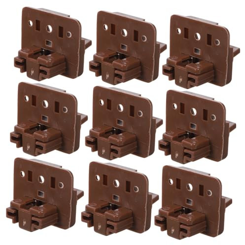 Set di 10 guide di ricambio per cassetti da cucina, con rotella di scorrimento in ABS