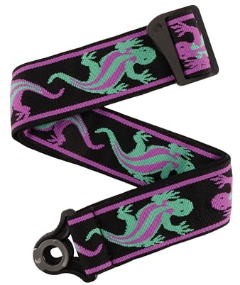 D'Addario Correa para guitarra Auto Lock Vintage Planet Waves, Lagartos verde/morado