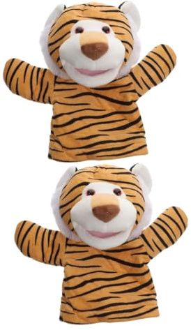 TOPBATHY 2St Handpuppenspielzeug Puppentheater für Puppen für zum Geschichtenerzählen Handpuppe für Cartoon-Tiere-Marionette Tiere Handpuppe Plüsch