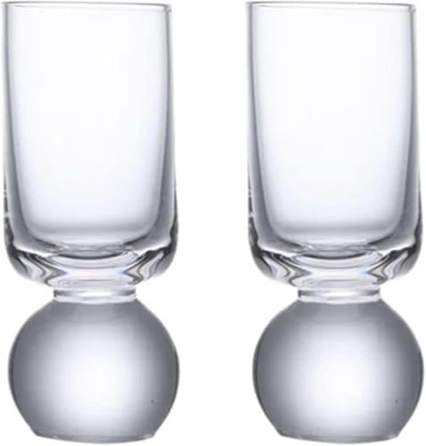 WZYYCV Beer Stein Set of 2/6 Clear Cocktail Glasses 50ml /1.7oz Wine Glasses Wine Glass Set Round Glass Wine Glass Pint Glasses