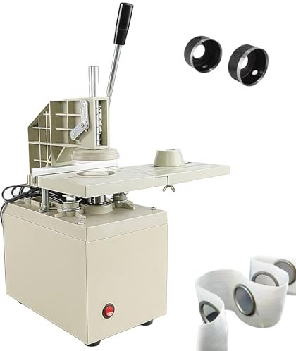 WUCIOA Máquina Perforadora Profesional de Ojales para Cortinas, Perforadora eléctrica de 300 W con Cortador de Agujeros de 48 mm y 53 mm, Cuchilla Oculta, Herramienta de perforación automática